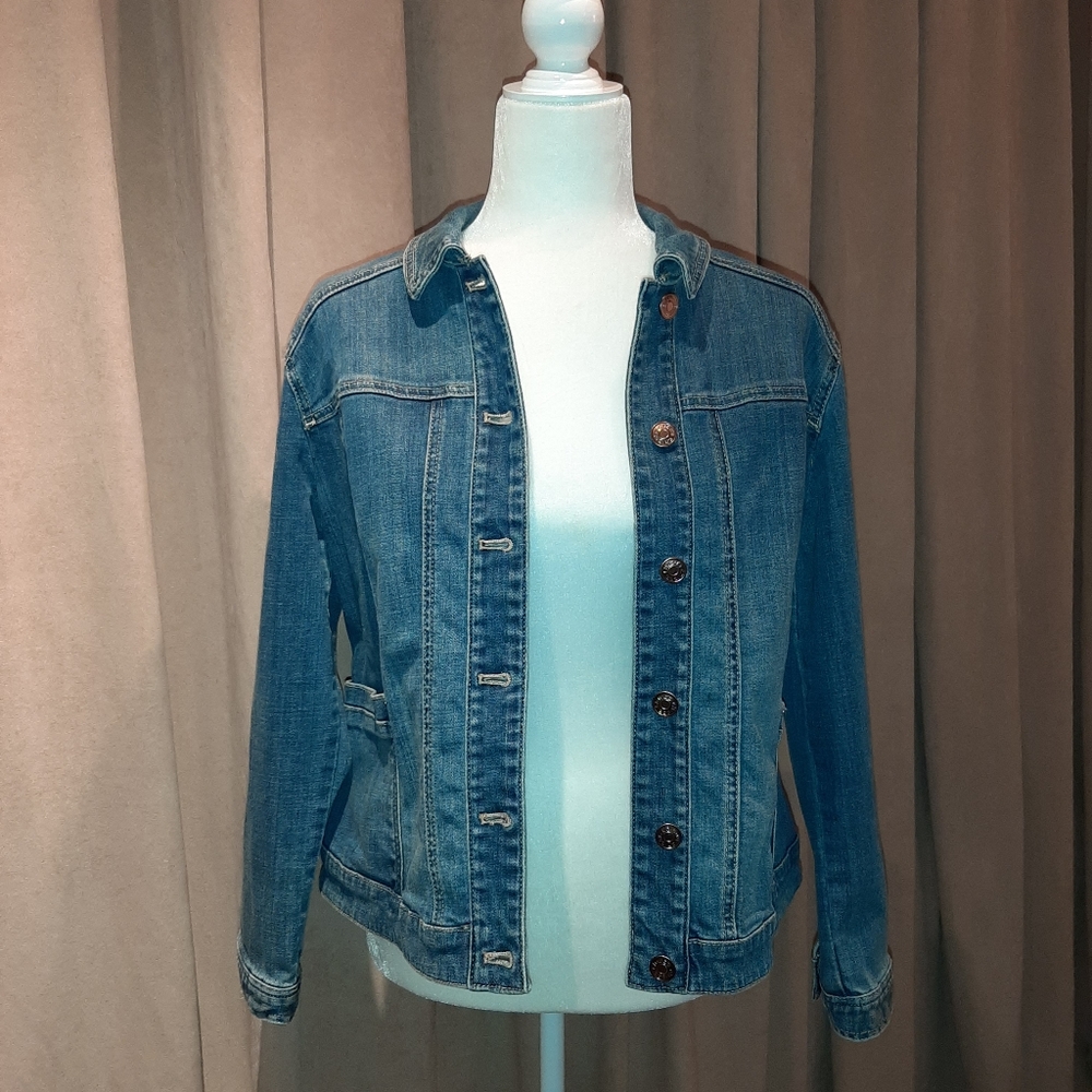 Chico's denim jacket - Picture 9 of 10
